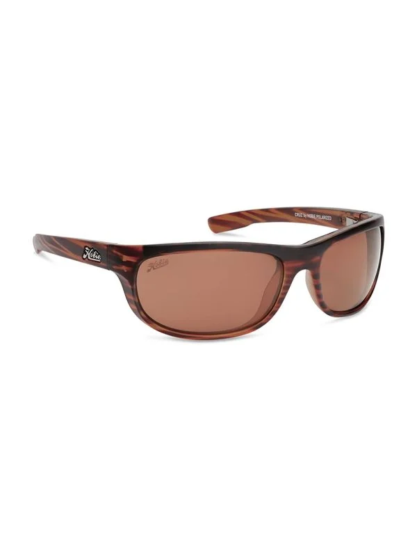 Cruz - satin brown wood grain copper lens