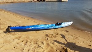 The koastal kayak enduro xtr lite on the beach